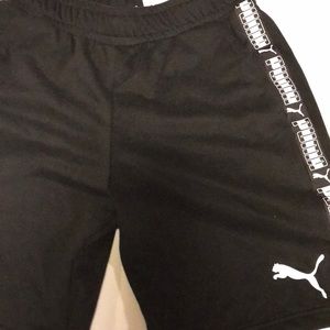 Black puma shorts